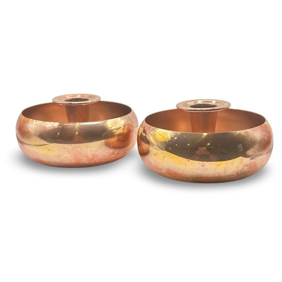 Coppercraft Guild Other - SET OF 2 Coppercraft Guild Mid Century Modern Copper Taper Candleholders MCM